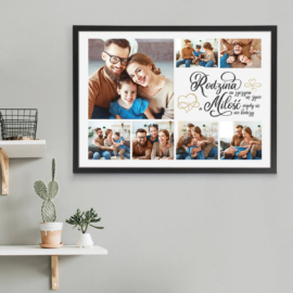 Plakat ze zdjęć rodzinny