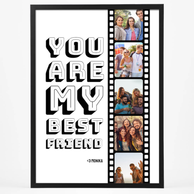 Plakat ze zdjęcia najlepszych przyjaciółek 50x70 cm